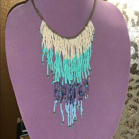 Aztec beaded necklace   - Picture 1 of 4